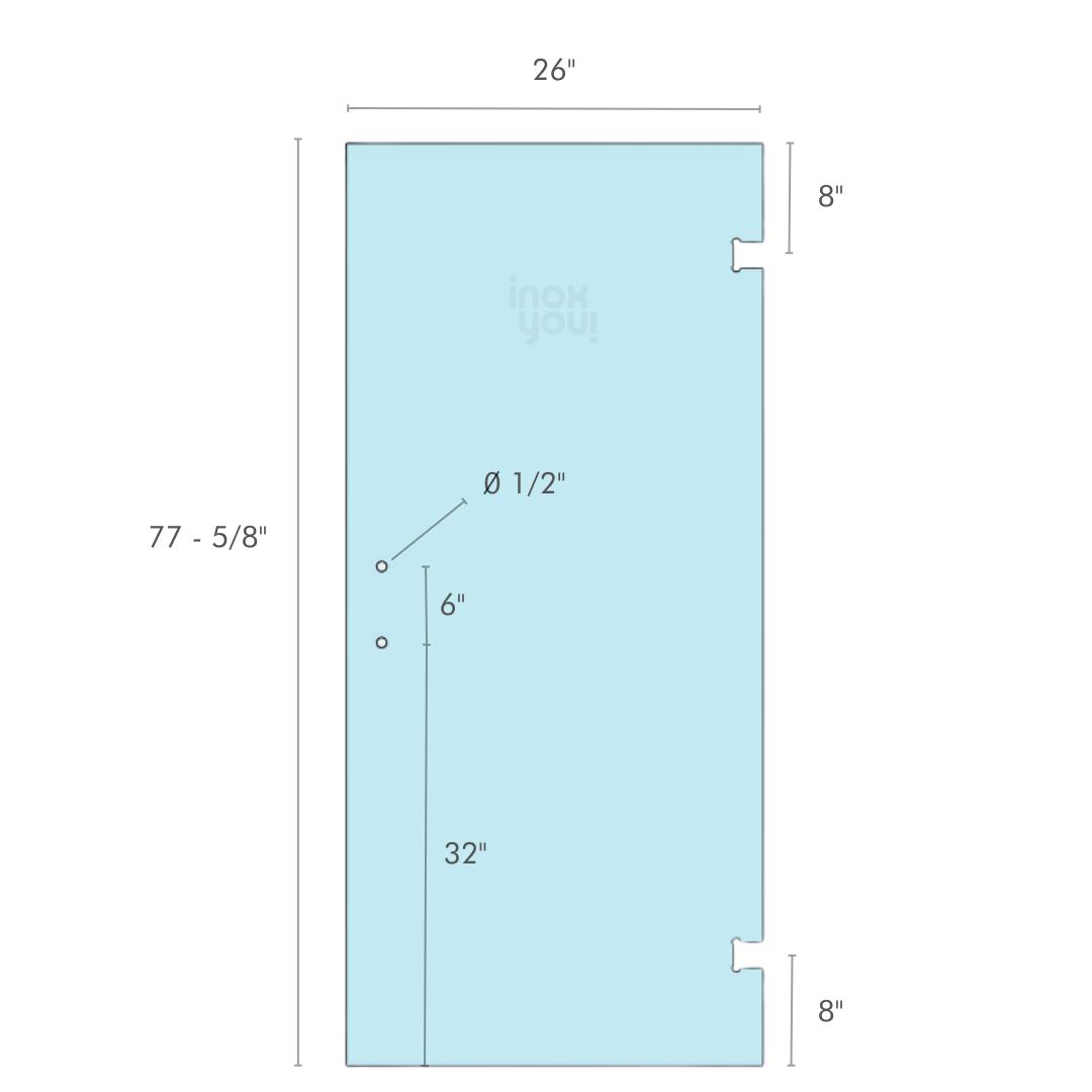 Shower Door 3/8 26